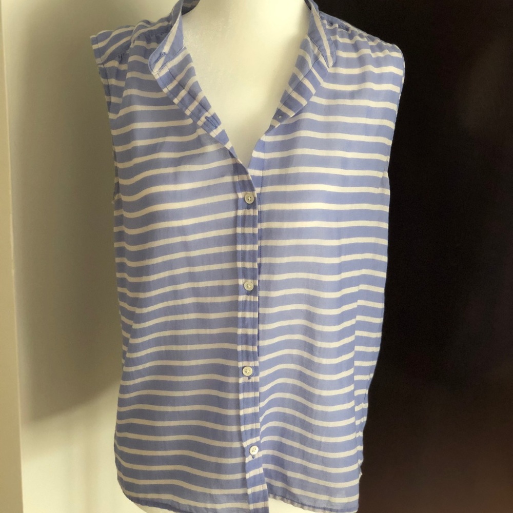JCrew Linen Button Down Top